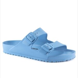 Birkenstock Light Blue Two-Stripe EVA Slide